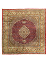 Fine Hand knotted Persian Tabriz Design design Square rug 8'2'' X 8'2''