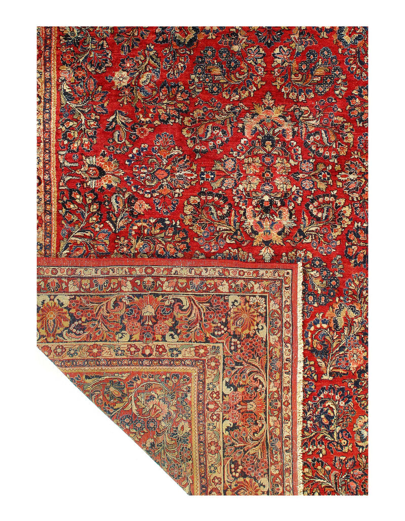 Persian Hand Knotted Antique Sarouk 8'9'' X 11'11''