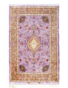 Fine Persian 90%Pure silk &wool Isfahan 3'6'' X 5'6''