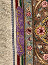 Fine Persian 90%Pure silk &wool Isfahan 3'6'' X 5'6''