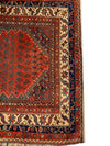 Rust Persian Hand Knotted Antique Malayer Runner 3'6'' X 17'1''