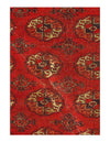 Red Fine Hand Knotted Vintage Bokhara Rug 3'8'' X 5'