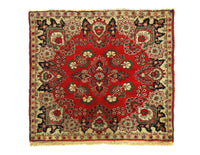 Persian Hand Knotted Antique Square sarouk 3'3'' X 3'3''