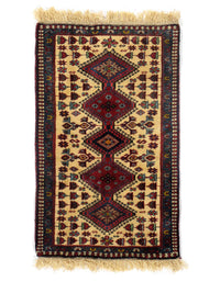 Traditional Persian Yalameh Rug - 2' X 3'2"