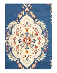 Light Blue Persian Fine Hand Knotted Nain 3'9'' X 6'2''