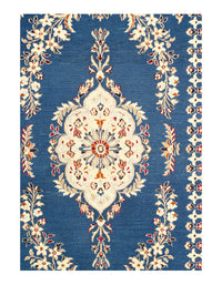 Light Blue Persian Fine Hand Knotted Nain 3'9'' X 6'2''