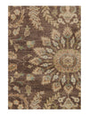 Light Brown Hand Knotted Oushak Design 5' X 6'7"