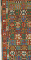 Multi color Flat weave kilim 6' 6'' X 9' 11''