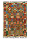 Multi color Flat weave kilim 6' 6'' X 9' 11''