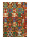 Multi color Flat weave kilim 6' 6'' X 9' 11''