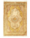 Persian Fine Hand Pure silk Qum rug 2'8'' X 3'11''