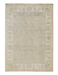 Fine Hand Knotted Oushak design 10 X 14'