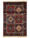 Fine Hand Knotted Persian Yalameh rug 3'3'' X 4'11''