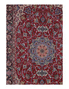 Red Persian Isfahan silk & wool 3'8" X 6'2"