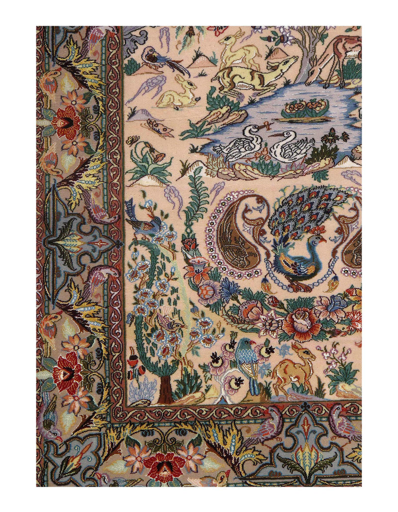 Bige Persia Isfahan silk & wool 3'6" X 4'7"