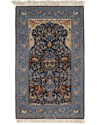 Navy Persian Isfahan 3'5" x 6'