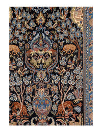 Navy Persian Isfahan 3'5" x 6'