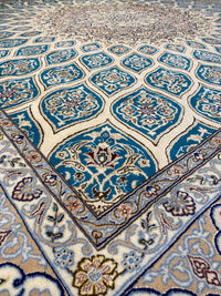 Fine Hand Knotted Persian Square Nain 9'11'' X 9'11''