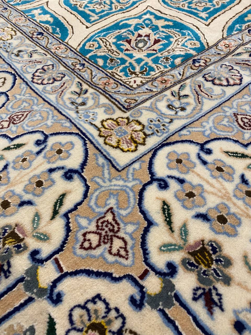 Fine Hand Knotted Persian Square Nain 9'11'' X 9'11''