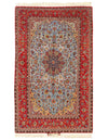 Fine Hand Knotted Persian Silk & wool Isfahan 5'1'' X 8'6''