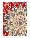 Persian Nain Hand-Knotted Silk & Wool Pile Rug - 4'3" X 6'7"