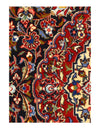 Navy Blue Fine Hand Knotted Persian silk & wool kashan 4'7'' X 7'1''