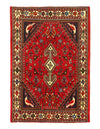 Red Fine Hand Knotted Persian Abadeh Rug 3' X 5'