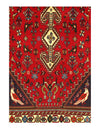 Red Fine Hand Knotted Persian Abadeh Rug 3' X 5'