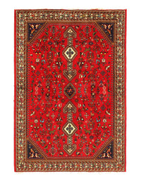 Red Persian Afshar Rug 5' x 7'