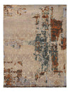 Tan Modern Wool & Bamboo Silk 8' x 10'