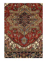 Serapi Design Hand-Knotted Rug - 8'1" x 9'10"