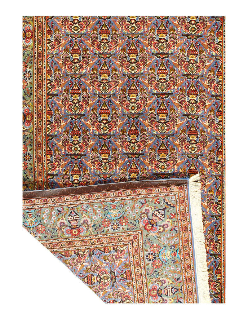 Fine Hand Knotted Persian silk & wool Kashan 4'8'' X 7'7''