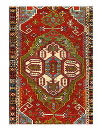 Fine Hand Knotted Antique Turkish Kazak runner 4'8'' X 15'9''