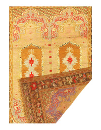 Fine Hand Knotted antique Turkish Oushak 3'11'' X 5'11''