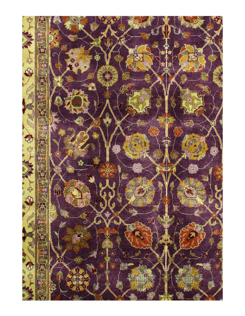 Fine Hand Knotted Persian Design Tabriz Design 5' X 7'