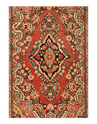 Fine Hand Knotted Perisan vintage Mahal rug 4'3'' X 6'8''