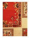 Red color Persian Flat weave sumak rug 4'11'' X 6'