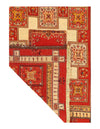 Red color Persian Flat weave sumak rug 4'11'' X 6'