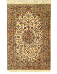 Persian Kashan Hand-Knotted Rug - 4'8" X 7'