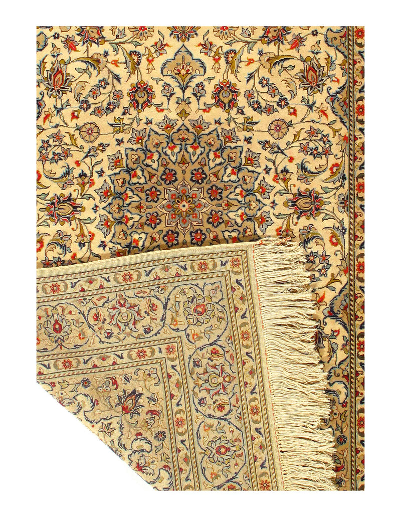 Persian Kashan Hand-Knotted Rug - 4'8" X 7'