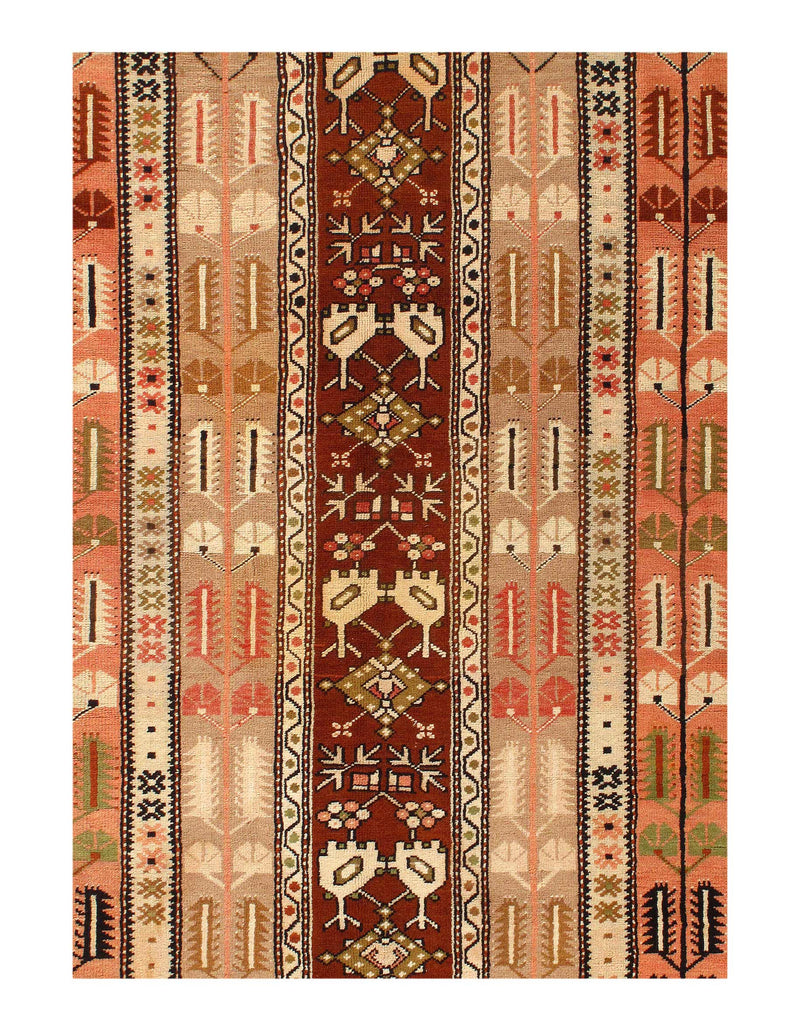 Light Brown Turkish Kazak Rug 4'5'' X 8'1''