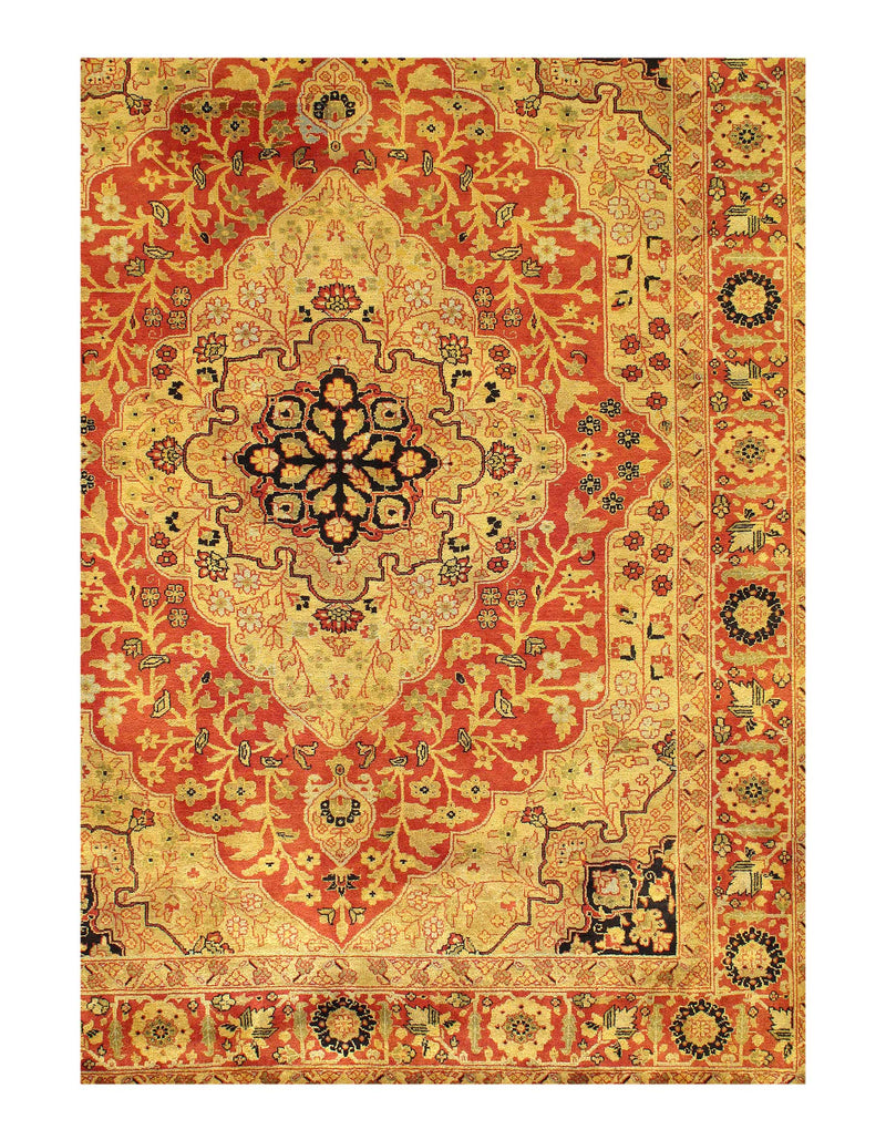 Ivory Fine Hand Knotted Mothesham Rug 5' X 7'