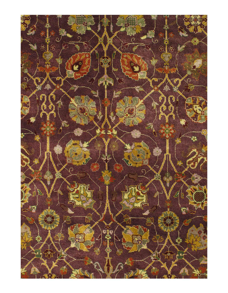 Lavander Persian Tabriz Design Design 5' X 7'