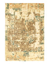 Modern Wool & Bamboo Silk Hand Knotted Area Rug - 5'1" X 7'5"