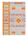 Fine Hand Knotted Flat Weave Moroccon 5' X 8'