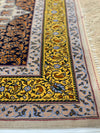 Fine Hand Knotted Silk & wool Persian Isfahan 3'8'' X 5'5''