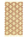 Flat Weave Beige/Tan Area Rug - 5'2" x 2'10"