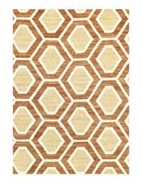 Flat Weave Beige/Tan Area Rug - 5'2" x 2'10"