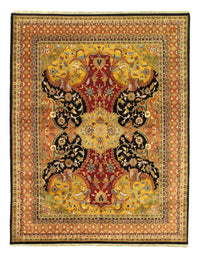 Multi Color Fine Hand Knotted Farahan design 7'8'' X 10'