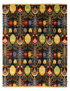 Multi Color Fine Hand Knotted Ikat Rug 7'11'' X 9'9''